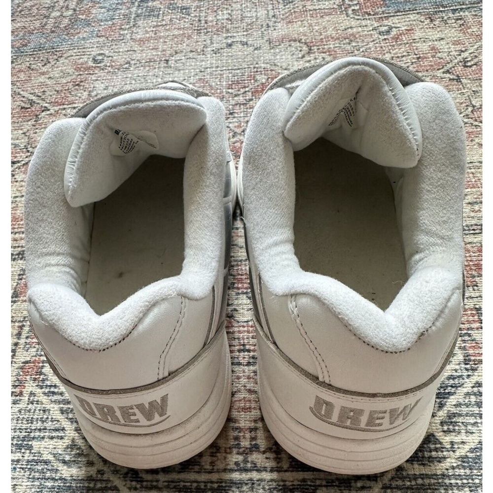 DREW Force V Dual Strap Athletic Shoes White Leather Women’s Size 8 - Picture 4 of 7